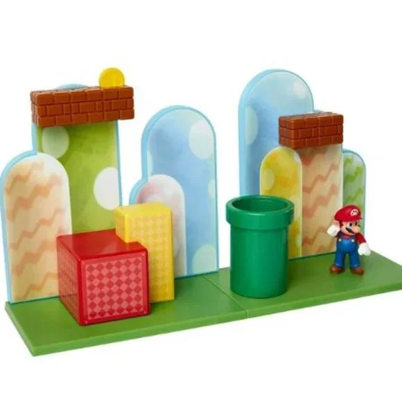 SUPER MARIO Nintendo Acorn Plains 2.5” Figure Playset with Feature Accessories - Picture 2 of 6